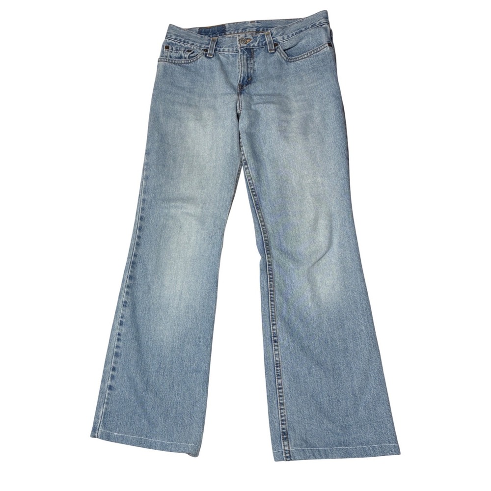 Levi's 518 Superlow Boot Cut Jeans Light Wash Low Rise Y2K Juniors 7
